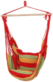 Hängesessel mit 2 Kissen, rot, grün, gelb, B 90 cm