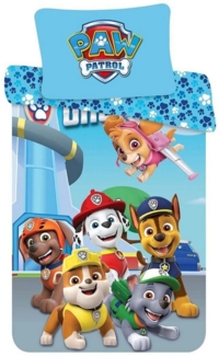 PAW PATROL Kinderbettwäsche Paw Patrol, Renforcé, 2 teilig, mit Reißverschluss