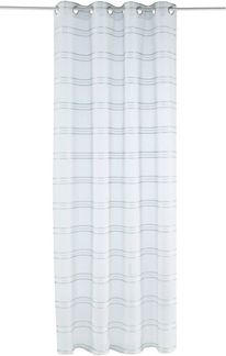 OTTO home Gardine Sirii (1 St), Ösen, halbtransparent, Polyester, Halbtransparent, angenehme Haptik, mit Streifen, modern