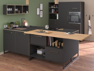 Parisot Küche Wave in grau und Eiche