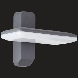 AEG Lampe Gladi LED Außenwandleuchte anthrazit | 1x12. 5W LED integriert, (1200lm, 3000K) | IP-Schutzart: 54 - spritzwassergeschützt