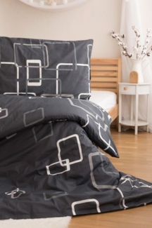 Moderne Bettwäsche 200x220 cm aus 100 % Baumwolle - quadratisches Design