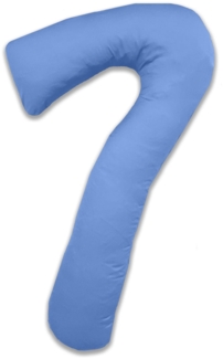 Mako-Satin Seitenschläferkissen Bezug uni / einfarbig hellblau für Theraline my 7 Kissen