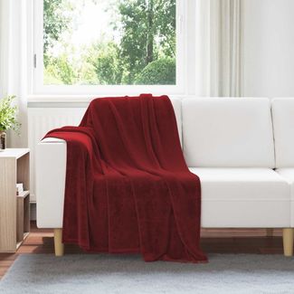vidaXL Wohndecken 6 pcs Bordeauxrot 130 x 150 cm Fleece 42016817