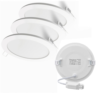 24W LED Ultra Slim LED Einbauleuchte Panel PLUS Serie Rund Ø 300mm Neutralweiß