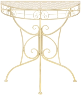 vidaXL Beistelltisch Vintage-Stil Halbrund Metall 72 x 36 x 74 cm Gold 245930