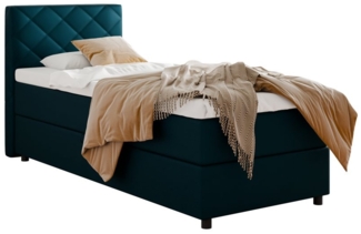 PANDA MÖBEL GmbH Boxbett DIAMARO 90x200, 100x200, 120x200, Boxbett mit Bettkasten und Topper, Stilvolles Design – zeitlose Eleganz