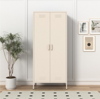 INOSIGN Drehtürenschrank Kleiderschrank Schrank Metallschrank Mehrzweckschrank Siena Spind (in 4 Farben aus Metall) in der Höhe verstellbar, abschließbar