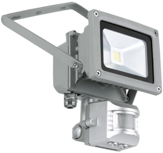 LED Außenwandleuchte, Bewegungsmelder, ALU, H 15 cm, FAEDO