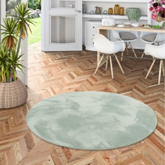 Pergamon Fellteppich Fellteppich Super Soft Pearl Rund, Rund, Höhe: 19 mm