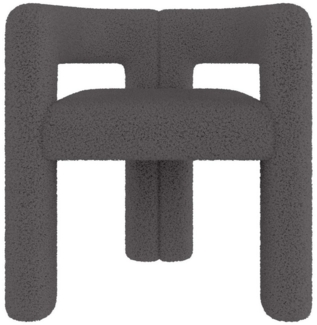 LVHOM Armlehnstuhl Designersessel mit Teddy-Flor: Ergonomisch, Robust & Vielseitig (Premium Teddy-Flor weich, rückenschonend, tagesstabil, für Wohnzimmer/Homeoffice, blitzschnell montierbar, in minimalistischem Design), Ideal als Lounge-Akzent, Homeoff...