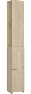 vidaXL Badschrank Sonoma-Eiche 25x26,5x170 cm Holzwerkstoff 808434
