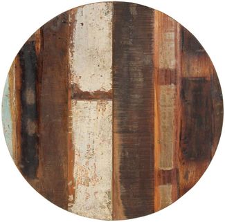 Tischplatte | Schreibtischplatte Rund 70 cm 15-16 mm Altholz Massiv
