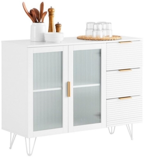 SoBuy Sideboard FSB86, Küchenschrank Kücheninsel Kommode Bartisch Buffet Badezimmerschrank