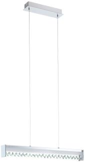 LED Glaskristall Hängelampe, Breite 66 cm FILANA