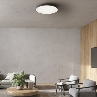 Nova Luce 9005646 LINUS LED Deckenleuchte 60cm 3000K Schwarz