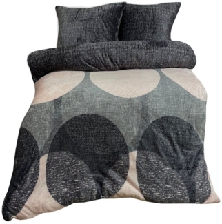 Leonado Vicenti Bettwäsche Winter Teddy Plüsch, Fleece, 2 teilig, Flauschig warmes Cashmere Touch, meliert