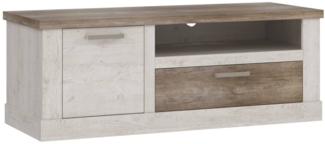 Lowboard DURO TV-Board mit Gerätefach, Optik: Pinie weiß antik, Forte