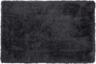 Teppich schwarz 140x200 cm Hochflor CIDE