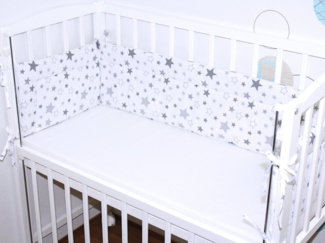 Primawela Bettnestchen Baby 170 cm für Beistellbett 40x90 cm Baby Bettumrandung Luftschutz
