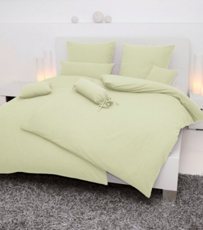 Hochwertige Janine Soft-Seersucker Bettwäsche PIANO | Verschiedene Grössen und Farben 200x220 / 2x 80x80 cm lind (16)