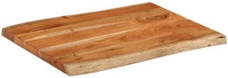 vidaXL Tischplatte 70x60x3,8 cm Rechteckig Massivholz Akazie Baumkante 370643
