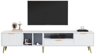 Odikalo TV-Schrank TV-Tisch Aufbewahrungsfunktionen Fernseher bis zu 80 Zoll 180*40*41cm