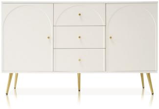 BlingBin Schubkastenkommode Sideboard Highboard für Schlafzimmer Wohnräume (1 St)