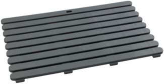 WENKO INDOOR & OUTDOOR Badematte, 50 x 80 cm, Grau