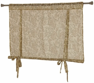 Mirabeau Raffrollo Scheibengardine Ivernelle baun/beige