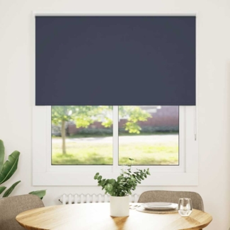 vidaXL Verdunkelungsrollo Marineblau 125x150 cm Stoffbreite 121,6 cm 4011523