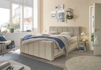 set one by Musterring Boxspringbett Fairfield, mit Bettkasten, Kopfteil mit Keder, Breite 160 cm oder 180 cm
