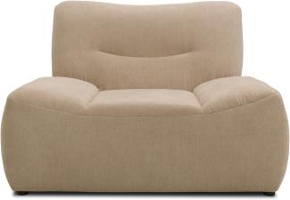 DOMO Collection Cesena, Sessel, Microfaser beige, 122 cm