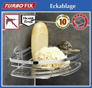 Maximex Eckregal TurboFIX Eckablage EDELSTAHL HxBxT: 6,5 x 20,5 x 20,5 cm Edelstahl, 1-tlg.