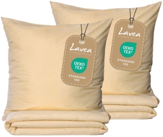 Lavea Bettwäsche Bettwäsche Set 135x200 + 80x80 aus Mikrofaser Ultraweich, Microfaser, 4 teilig, Atmungsaktiv, Hypoallergen