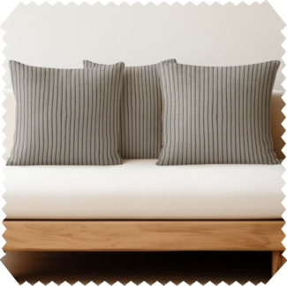 novely® Dekokissen 3er Set Dekokissen PORTO Cord-Optik Kissen Kissenbezug 40x40cm Füllung, Cord-Optik, Samtige Haptik, Fusselfrei, versteckter Reißverschluss