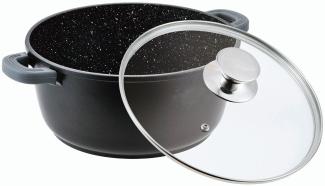 2,4 L Kochtopf Suppentopf Antihaft Induktion Schmortopf 20 cm Aluguss Bratentopf