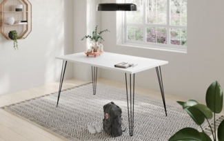 Schildmeyer Fynn Schreibtisch Esszimmertisch 1400, 701911, Weiß, 140 x 80 x 74 cm