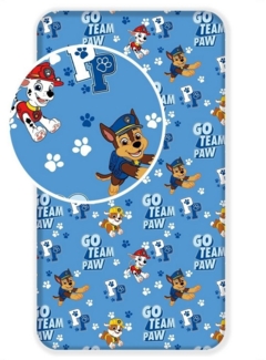 PAW PATROL Spannbettlaken Paw Patrol Spannbettlaken Größe: 90x200 cm 100 % Baumwolle, Baumwolle, Gummizug: an den Ecken, (1 Stück), Gummizug