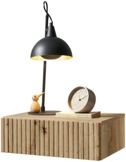 Nachtkommode >TABONI< hängend, 1 Schublade, Artisan Eiche Dekor - 42 x 14 x 30 cm (BxHxT)