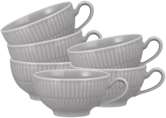Seltmann Weiden Amina Teetasse 0,22 l 6er Set Silbergrau