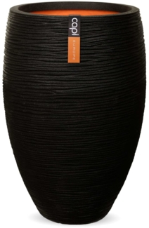 Capi Vase "Nature Rib" Elegant Deluxe 40 x 60 cm Schwarz 424248