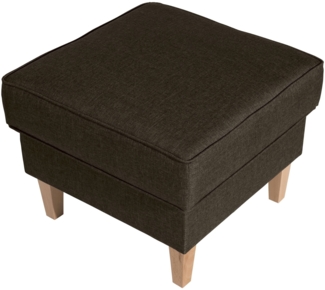 Hocker Karlen Bezug Flachgewebe Buche natur / sahara 22031