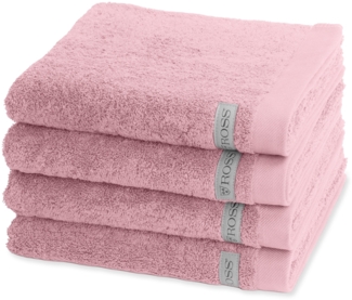 Ross Sinfonie 4 tlg. Frottier-Set - 4 X Handtuch (50 X 100cm) - 500 g/m2 - Altrosa
