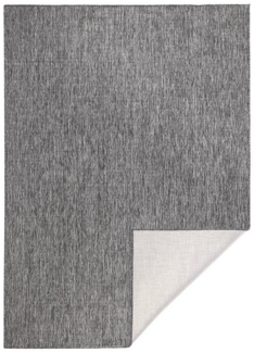 NORTHRUGS Teppich In- & Outdoor Wendeteppich Uni Miami Grau Creme, rechteckig, Höhe: 5 mm