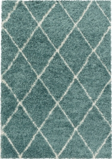 Hochflor Teppich Adriana Läufer - 60x110 cm - Blau