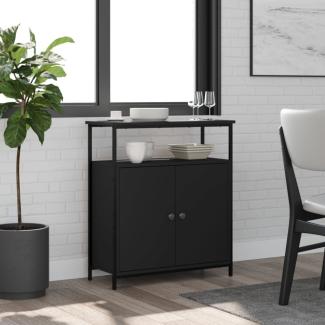 vidaXL Sideboard Schwarz 70x30x80 cm Holzwerkstoff 835529