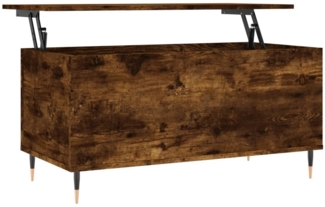 Couchtisch, Sofatisch Räuchereiche 90x44,5x45 cm Holzwerkstoff