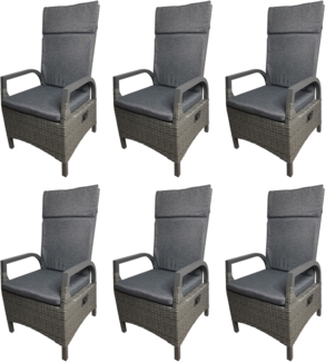 Gardissimo RIO Alu Polyrattan Loungesessel Dining Sessel verstellbare Lehne