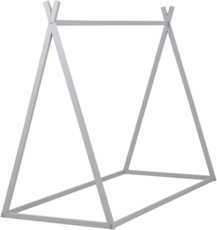 Beliani 'SAURAT' Bettrahmen, Kiefernholz grau, 90 x 200 cm